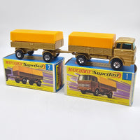 Matchbox - Mercedes Truck & Mercedes Trailer - 1970 *Original Boxes* - Top CollectiblesDiecastMatchbox