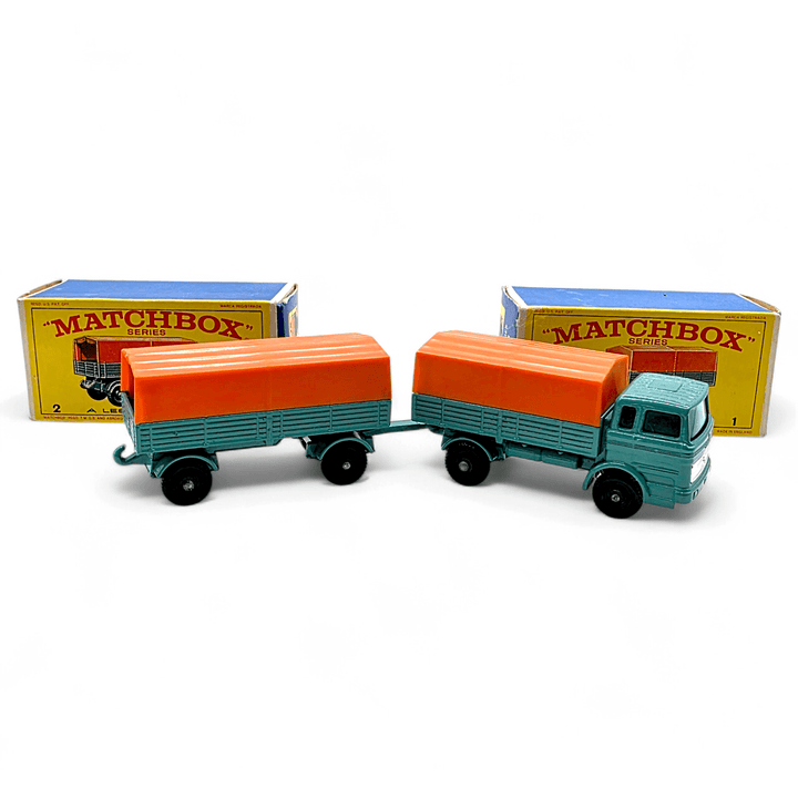 Matchbox - Mercedes Truck &amp; Mercedes Trailer - 1970 *Original Boxes* - Top CollectiblesDiecastMatchbox