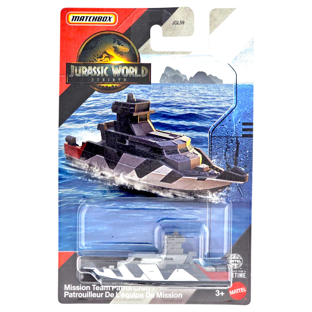 Matchbox - Mission Team Patrol Craft - 2026 Jurassic World Rebirth Series - Top CollectiblesDiecastMatchbox
