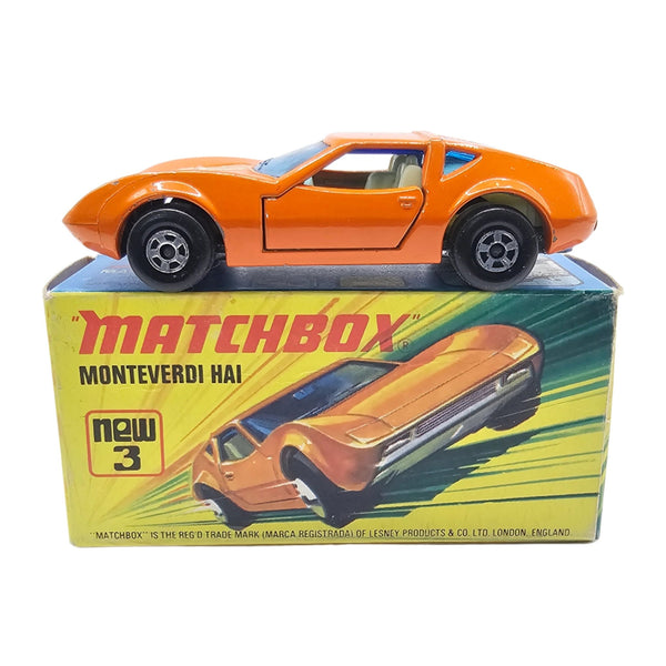 Matchbox - Monteverdi Hai - 1973 *Original Box* - Top CollectiblesDiecastMatchbox