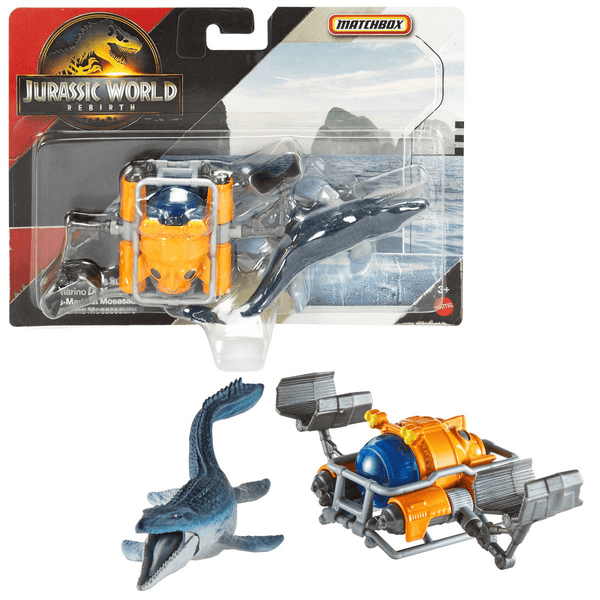 Matchbox - Mosasaurus Sea Sub - 2025 Jurassic World Rebirth Dino Transporters Series - Top CollectiblesDiecastMatchbox