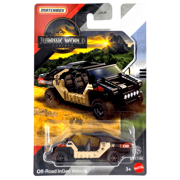 Matchbox - Off - Road InGen Vehicle - 2025 Jurassic World Rebirth Series - Top CollectiblesDiecastMatchbox