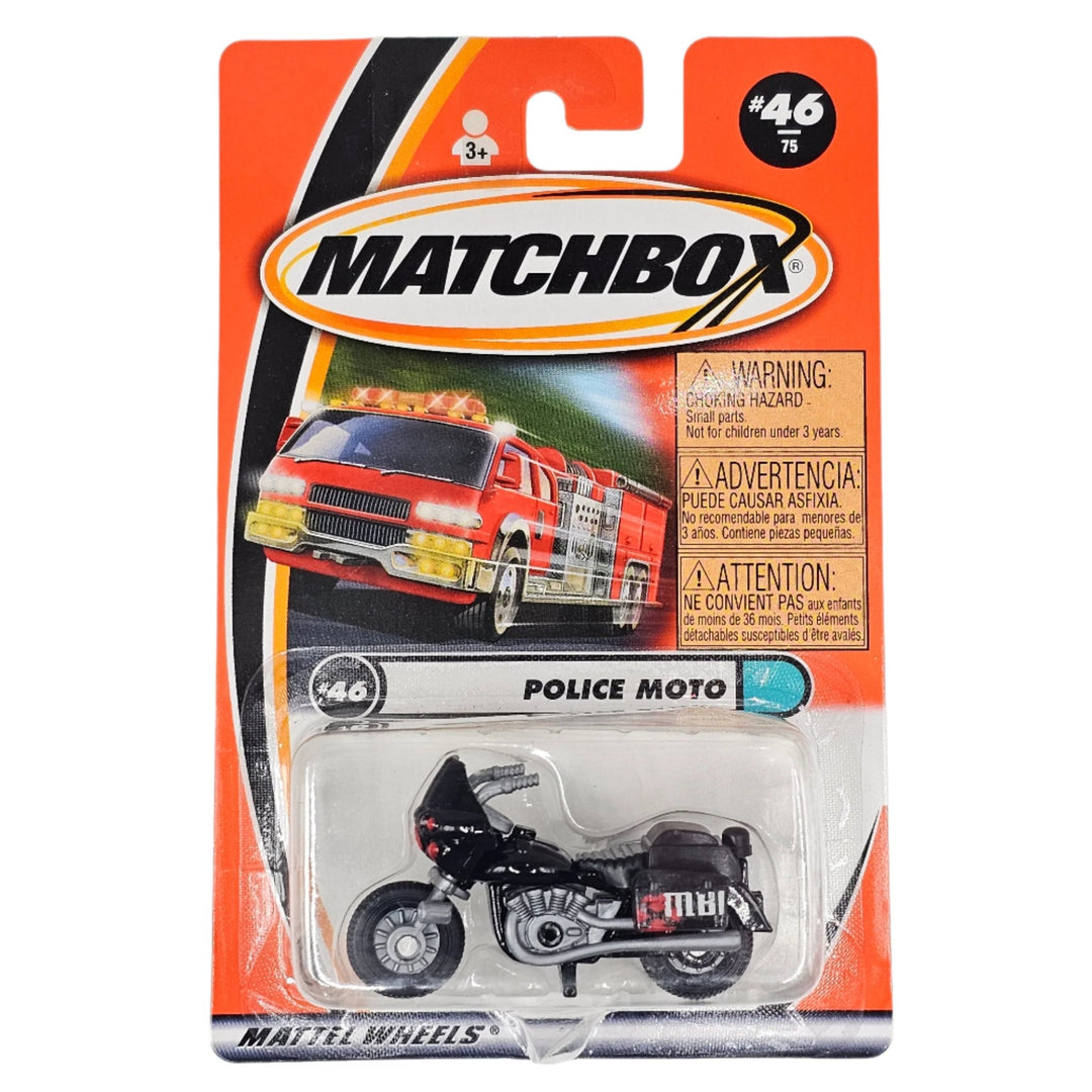 Matchbox - Police Moto - 2001 - Top CollectiblesDiecastMatchbox
