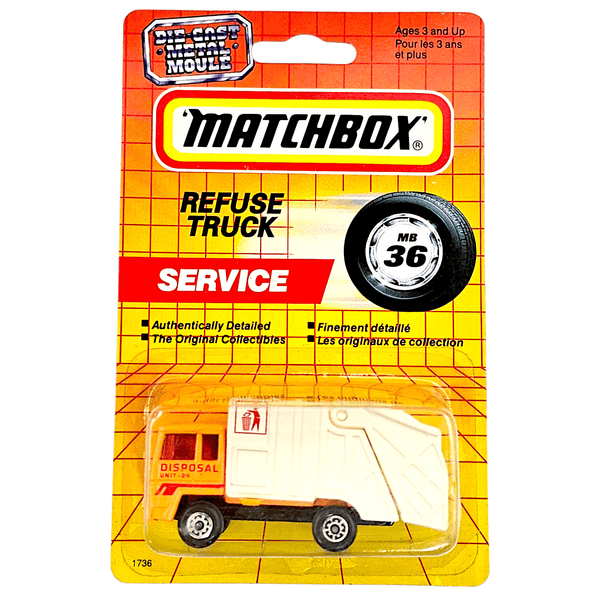 Matchbox - Refuse Truck - 1995 - Top CollectiblesDiecastMatchbox