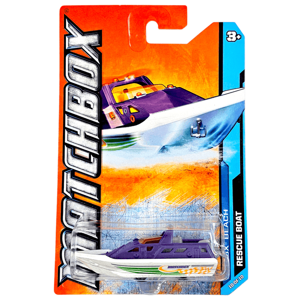 Matchbox - Rescue Boat - 2012 *Card Variation* - Top CollectiblesDiecastMatchbox
