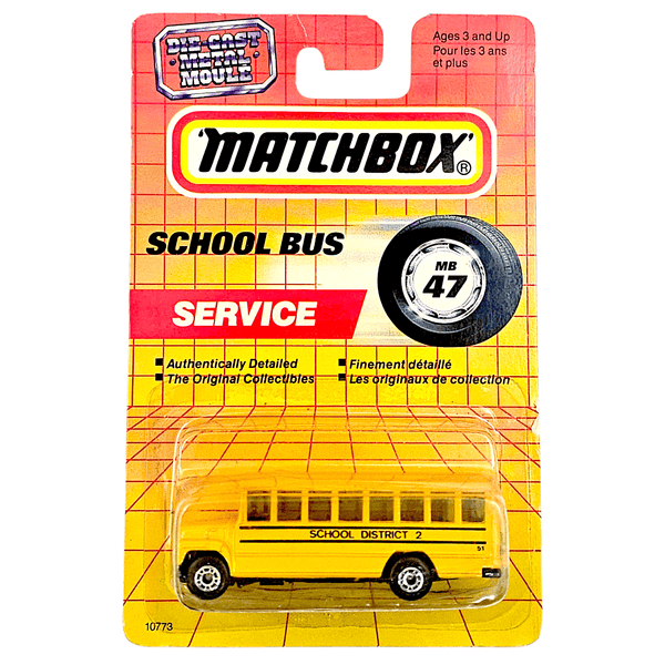 Matchbox - School Bus - 1993 - Top CollectiblesDiecastMatchbox
