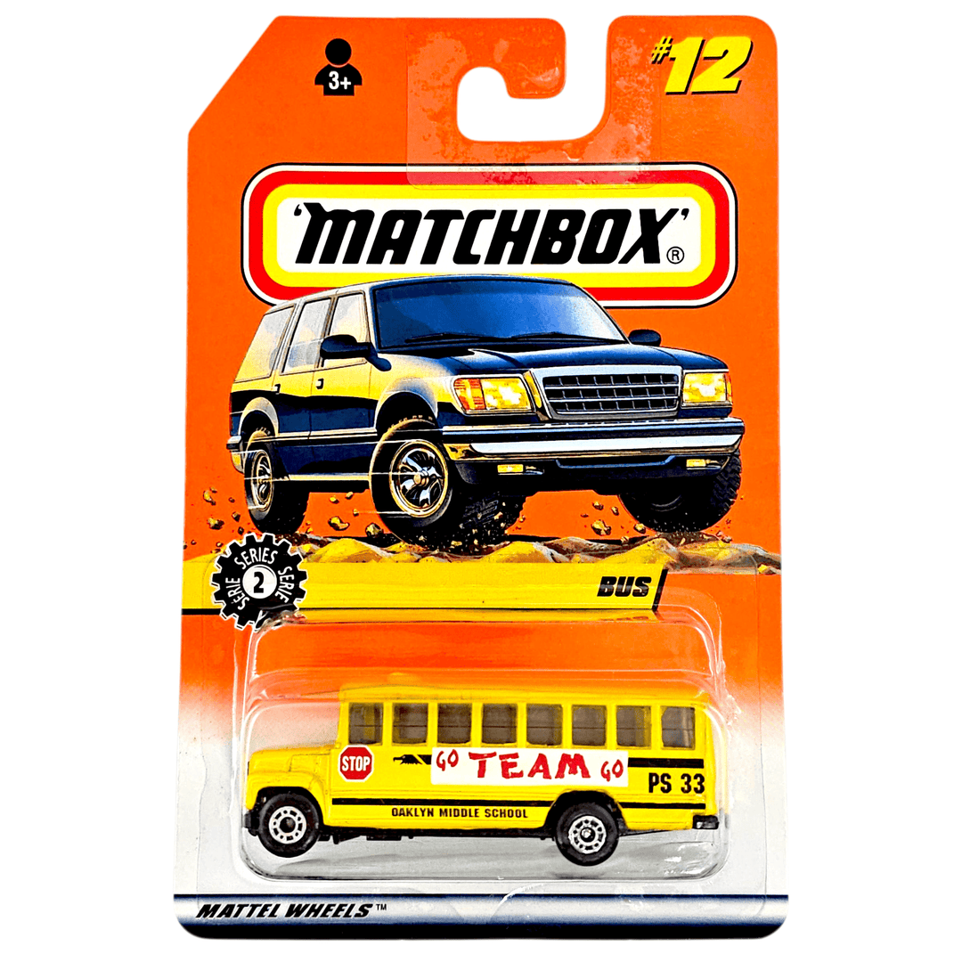 Matchbox - School Bus - 1997 *Card Variation* - Top CollectiblesDiecastMatchbox