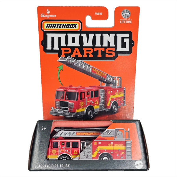 Matchbox - Seagrave Fire Truck - 2024 Moving Parts Series - Top CollectiblesDiecastMatchbox