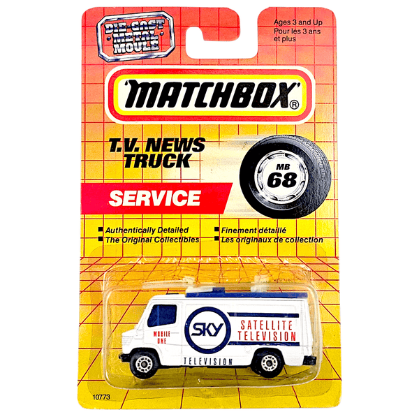 Matchbox - TV News Truck - 1992 - Top CollectiblesDiecastMatchbox