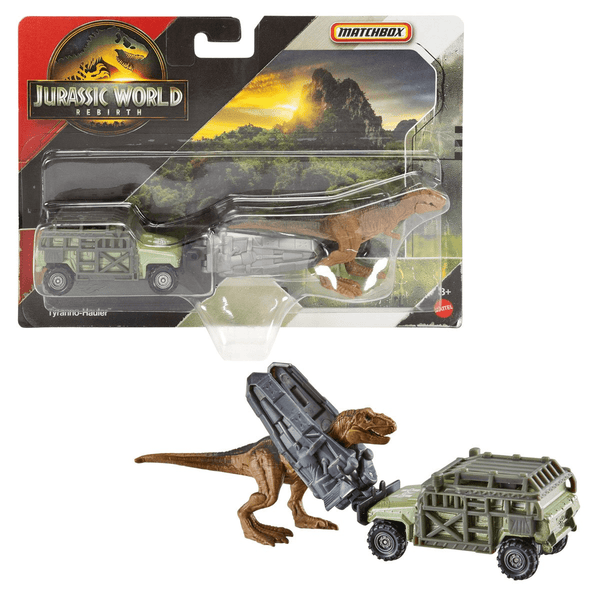 Matchbox - Tyranno - Hauler - 2025 Jurassic World Rebirth Dino Transporters Series - Top CollectiblesDiecastMatchbox
