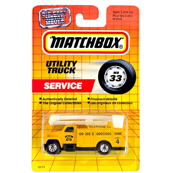 Matchbox - Utility Truck - 1992 - Top CollectiblesDiecastMatchbox