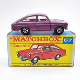 Matchbox - Volkswagen 1600 TL - 1970 *Original Box* - Top CollectiblesDiecastMatchbox