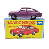 Matchbox - Volkswagen 1600 TL - 1970 *Original Box* - Top CollectiblesDiecastMatchbox