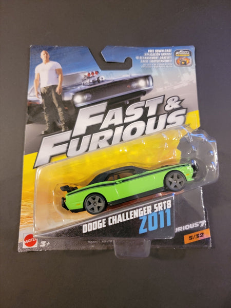 Mattel - Dodge Challenger SRT8 2011 - 2016 Fast & Furious Series *1:55 Scale* - Top CollectiblesDiecastMattel