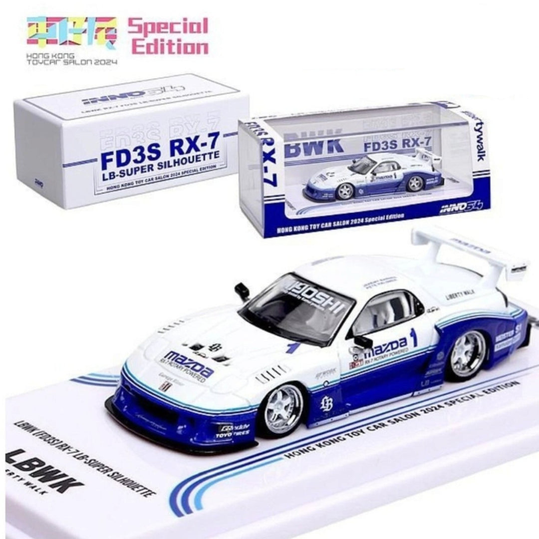INNO64 - Mazda RX-7 FD3S RX-7 "LB-Super Silhouette" *Hong Kong Toy Car Salon 2024 Special Edition* - *Sealed, Possibility of a Chase Car*