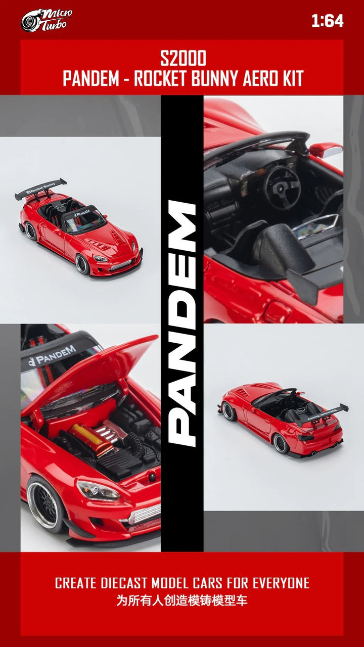 MicroTurbo - Honda S2000 Pandem / Rocket Bunny - Top CollectiblesDiecastPeako