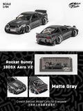 MicroTurbo - Nissan 180SX Rocket Bunny - Matte Grey *Pre - Order* - Top CollectiblesDiecastPeako