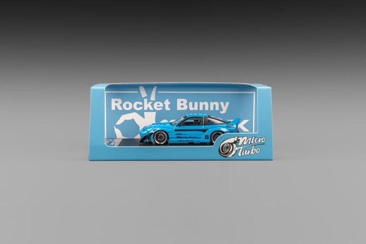 MicroTurbo - Nissan 180SX Rocket Bunny - Metallic Blue *Pre - Order* - Top CollectiblesDiecastPeako