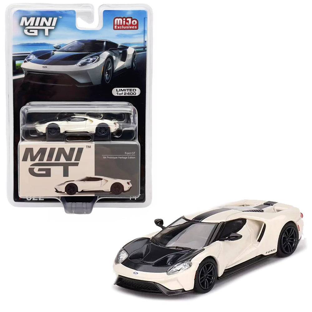 Mini GT - 1964 Ford GT - Prototype Heritage Edition White - Top CollectiblesDiecastMini GT
