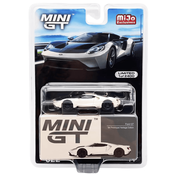 Mini GT - 1964 Ford GT - Prototype Heritage Edition White - Top CollectiblesDiecastMini GT