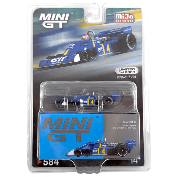 Mini GT - 1976 Tyrrell P34 - 4 Patrick Depailler - Top CollectiblesDiecastMini GT