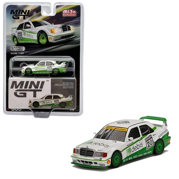 Mini GT - 1991 Mercedes - Benz 190E Evo II DTM #20 - Top CollectiblesDiecastMini GT