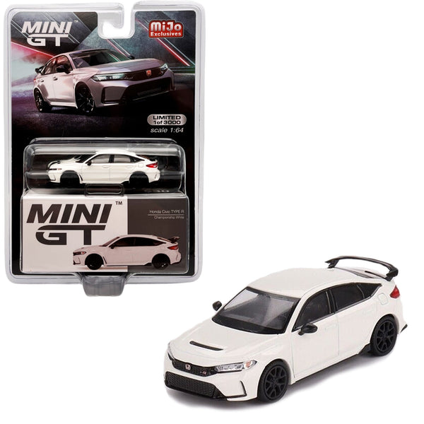 Mini GT - 2023 Honda Civic Type R - Championship White - Top CollectiblesDiecastMini GT