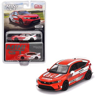 Mini GT - 2023 Honda Civic Type - R Pace Car #1 - Red White - Top CollectiblesDiecastMini GT