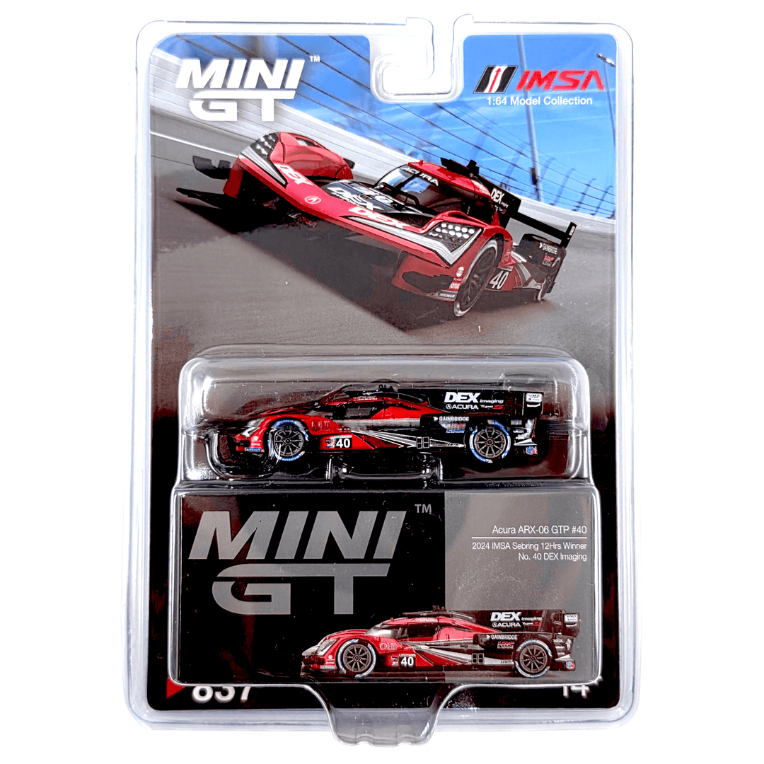 Mini GT - Acura ARX - 06 GTP 40 - 2024 IMSA Sebring 12Hrs Winner - DEX Imaging - Top CollectiblesDiecastMini GT