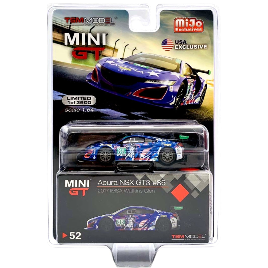 Mini GT - Acura NSX GT3 86 - 2017 IMSA Watkins Glen - Top CollectiblesDiecastMini GT