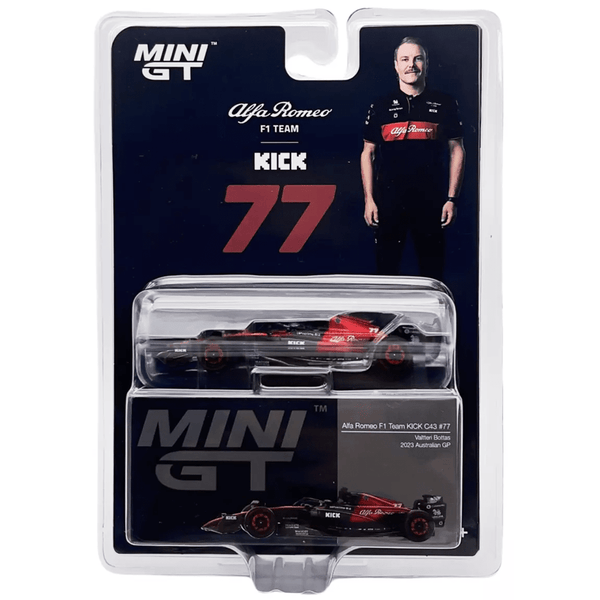 Mini GT - Alfa Romeo C43 77 - Valtteri Bottas 2023 F1 2023 Australian GP - Top CollectiblesDiecastMini GT