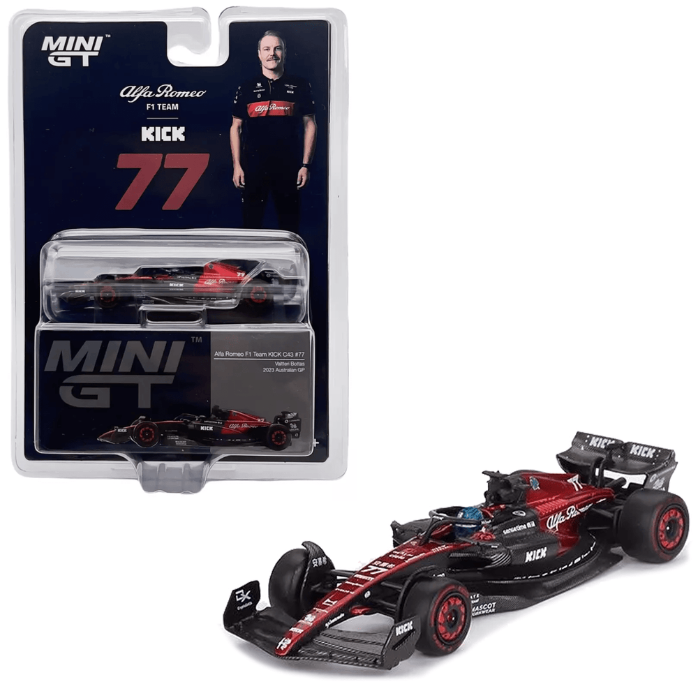 Mini GT - Alfa Romeo C43 #77 - Valtteri Bottas 2023 F1 2023 Australian GP - Top CollectiblesDiecastMini GT