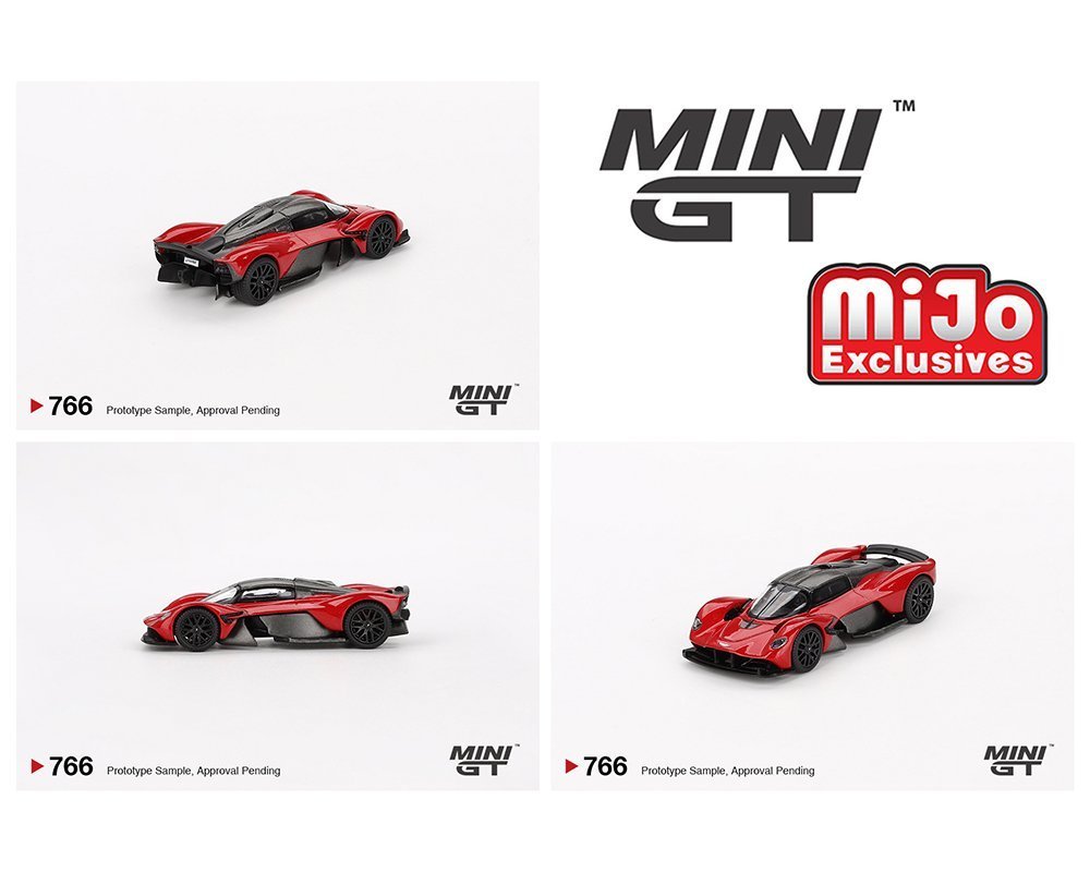 MINI GT アストンマーチン・ヴァルキリー (ハイパーレッド)チェイスカー Mini GT - Aston Martin Valkyrie – Hyper Red – Top Collectibles