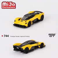 Mini GT - Aston Martin Valkyrie - Sunburst Yellow - Top CollectiblesDiecastMini GT