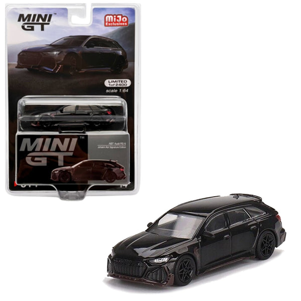 Mini GT - Audi ABT RS6 Johann Abt Signature Edition – Black - Top CollectiblesDiecastMini GT