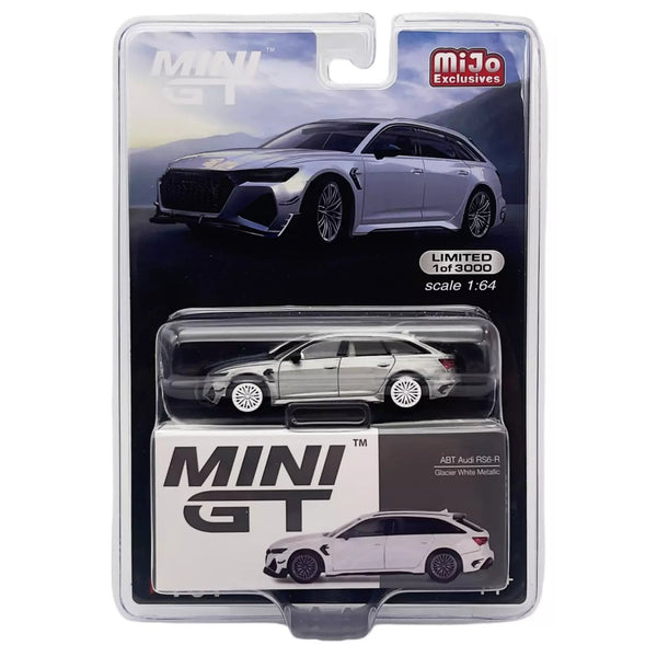 Mini GT - Audi ABT RS6 - R - Glacier White Metallic *Chase* - Top CollectiblesDiecastMini GT