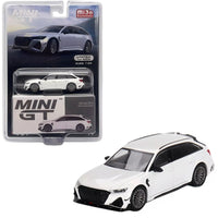 Mini GT - Audi ABT RS6 - R - Glacier White Metallic - Top CollectiblesDiecastMini GT