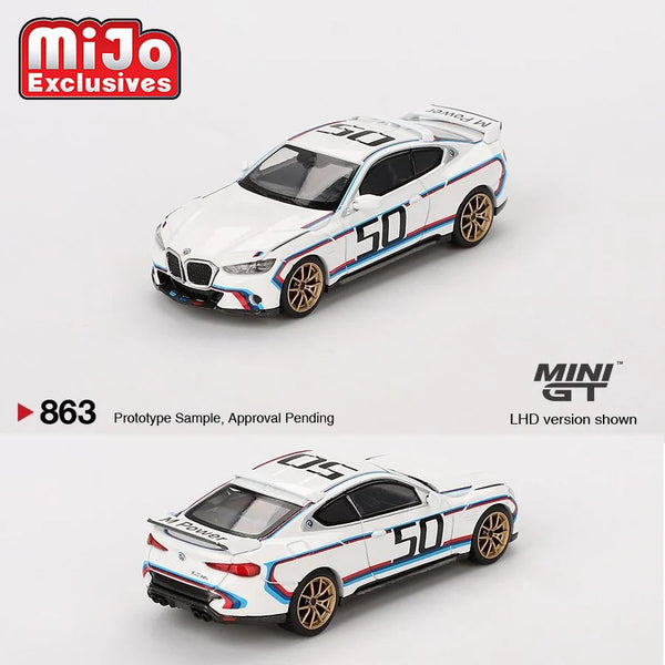 Mini GT - BMW 3.0 CSL – White *Pre - Order* - Top CollectiblesDiecastMini GT