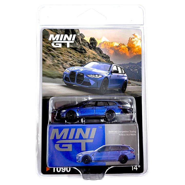 Mini GT - BMW M3 Competition Touring – Portimao Blue Metallic - Top CollectiblesDiecastMini GT