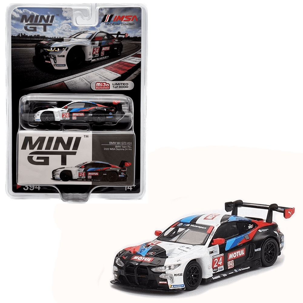 Mini GT - BMW M4 GT3 24 - BMW Team RLL 2022 IMSA Daytona 24 Hrs - Top CollectiblesDiecastMini GT