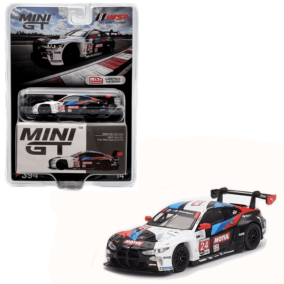 Mini GT - BMW M4 GT3 24 - BMW Team RLL 2022 IMSA Daytona 24 Hrs - Top CollectiblesDiecastMini GT