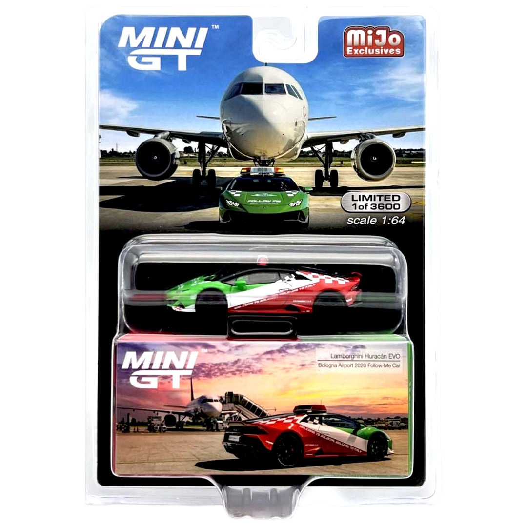 Mini GT - Bologna Airport Lamborghini Huracan EVO - Bologna Airport 2020 Follow-Me Car