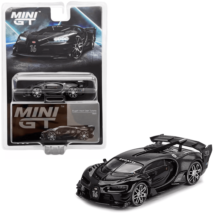 Mini GT - Bugatti Vision Gran Turismo – Black - Top CollectiblesDiecastMini GT