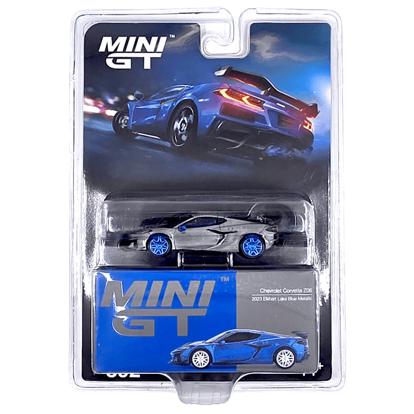 Mini GT - Chevrolet Corvette Z06 2023 – Elkhart Lake Blue Metallic *Chase* - Top CollectiblesDiecastMini GT