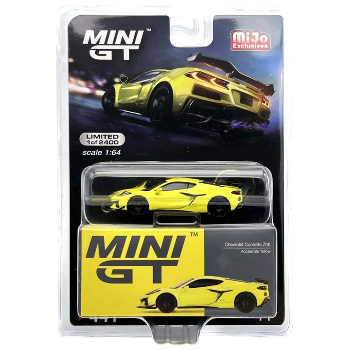 Mini GT - Chevrolet Corvette Z06 - Accelerate Yellow - Top CollectiblesDiecastMini GT