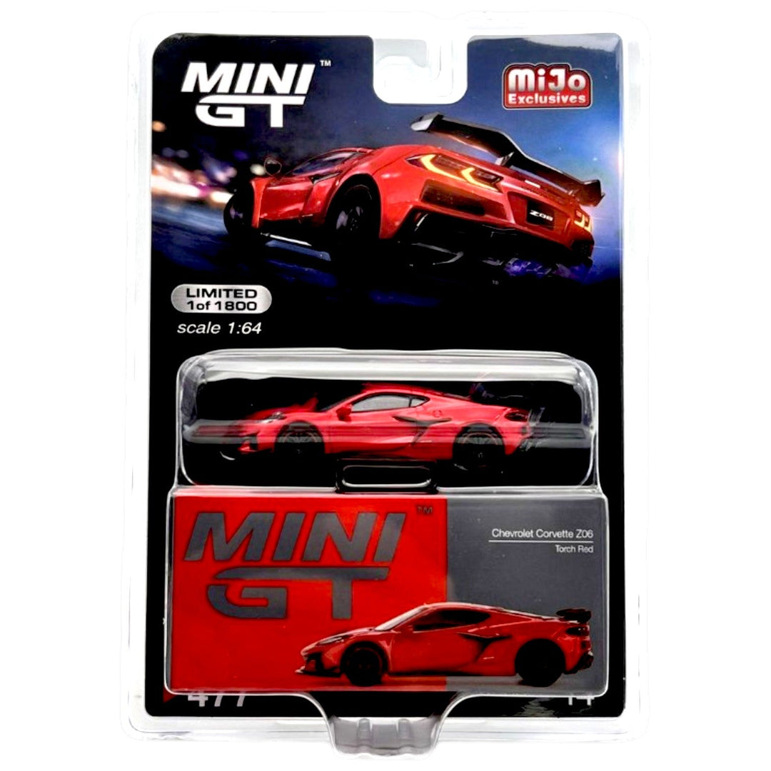 Mini GT - Chevrolet Corvette Z06 – Torch Red - Top CollectiblesDiecastMini GT