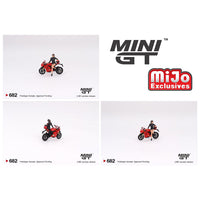 Mini GT - Ducati Panigale V4 S w/ Ducati Girl Figure *Pre - Order* - Top CollectiblesDiecastMini GT