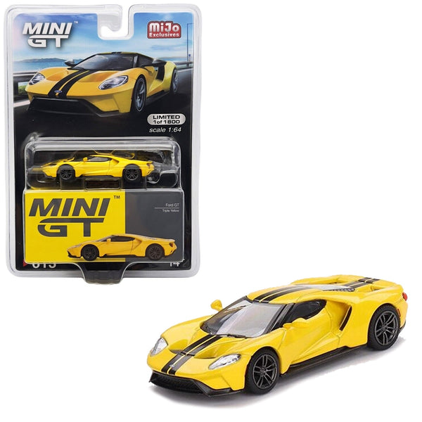 Mini GT - Ford GT - Triple Yellow - Top CollectiblesDiecastMini GT