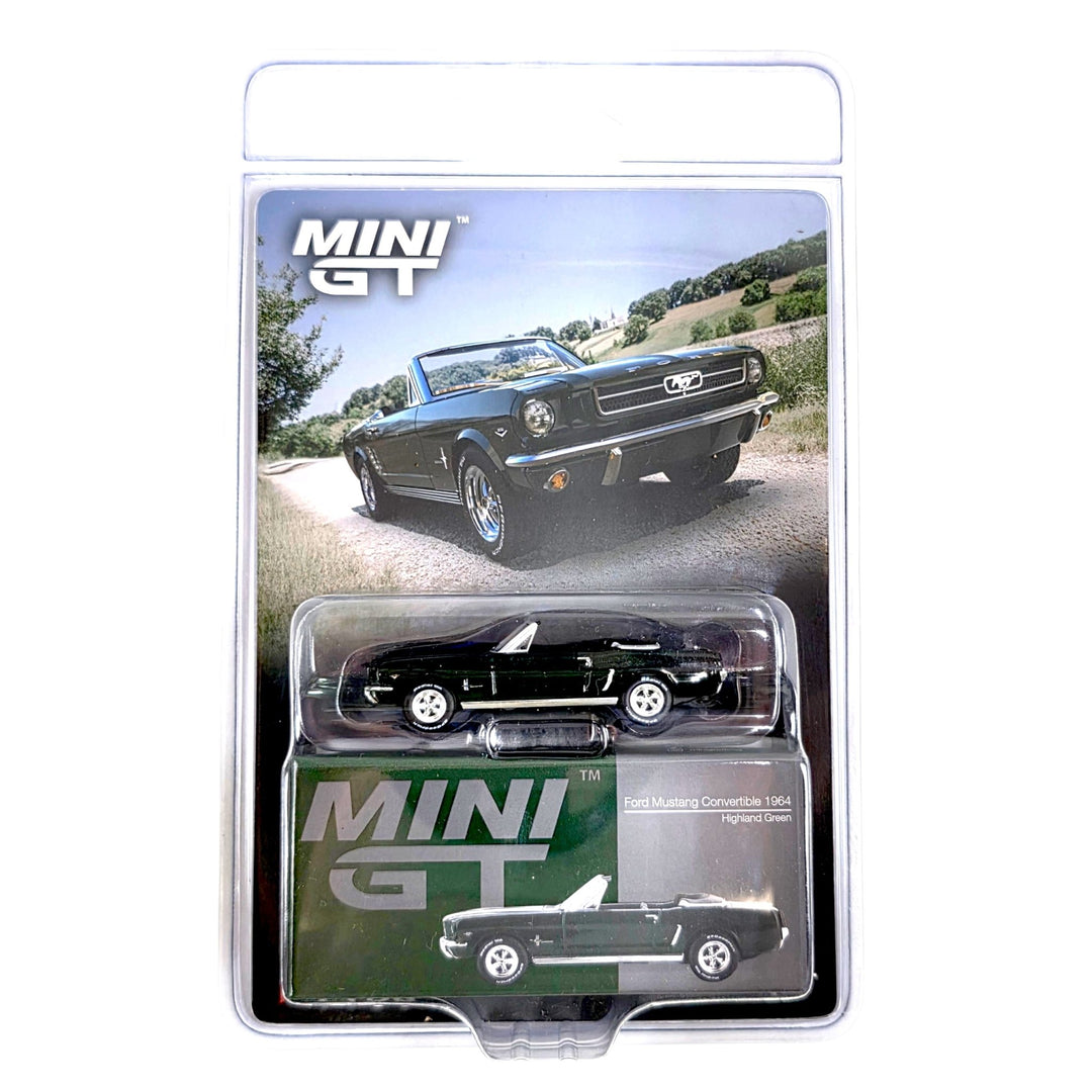 Mini GT - Ford Mustang Convertible 1964 - Highland Green - Top CollectiblesDiecastMini GT