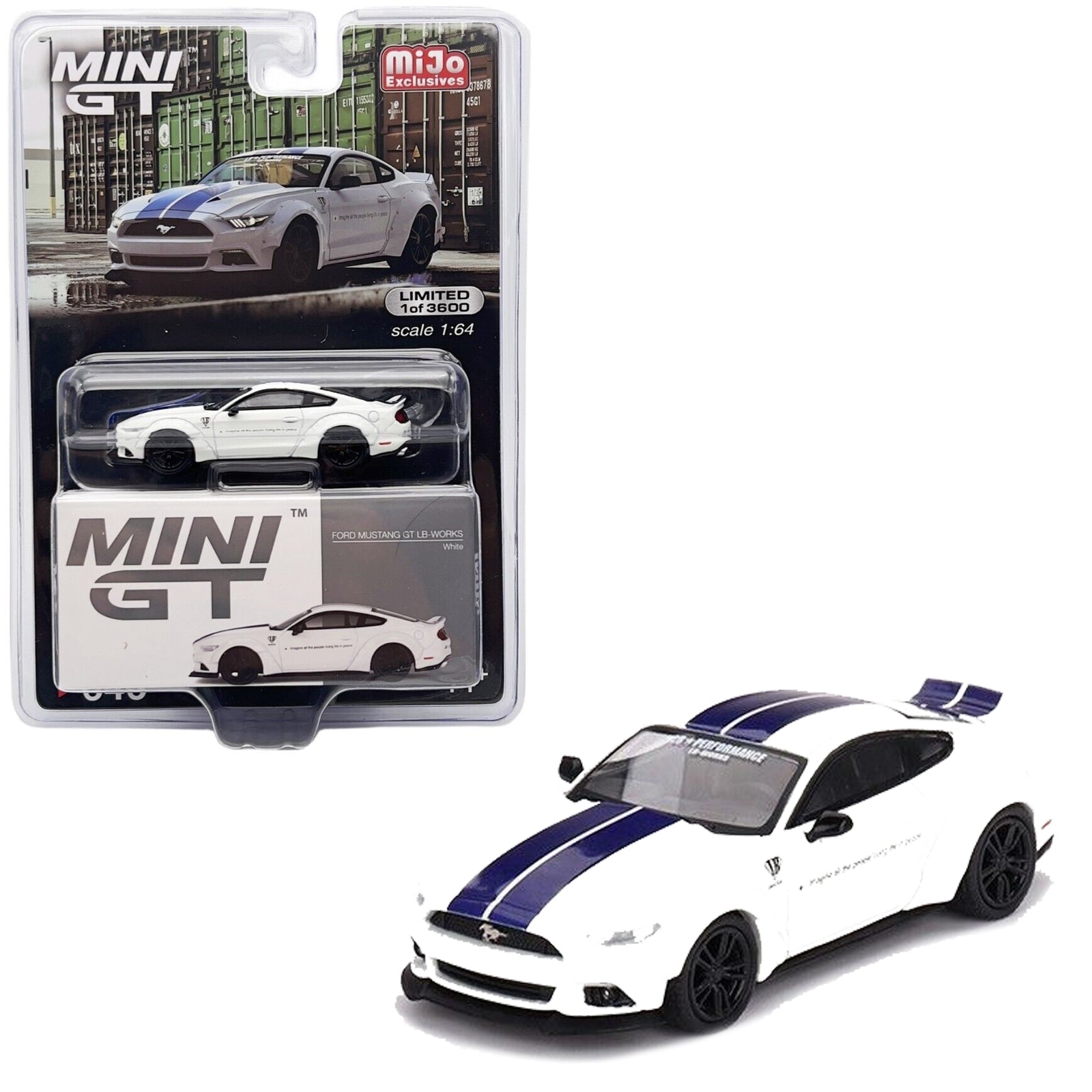 Mini GT - Ford Mustang GT LB-Works - White – Top Collectibles